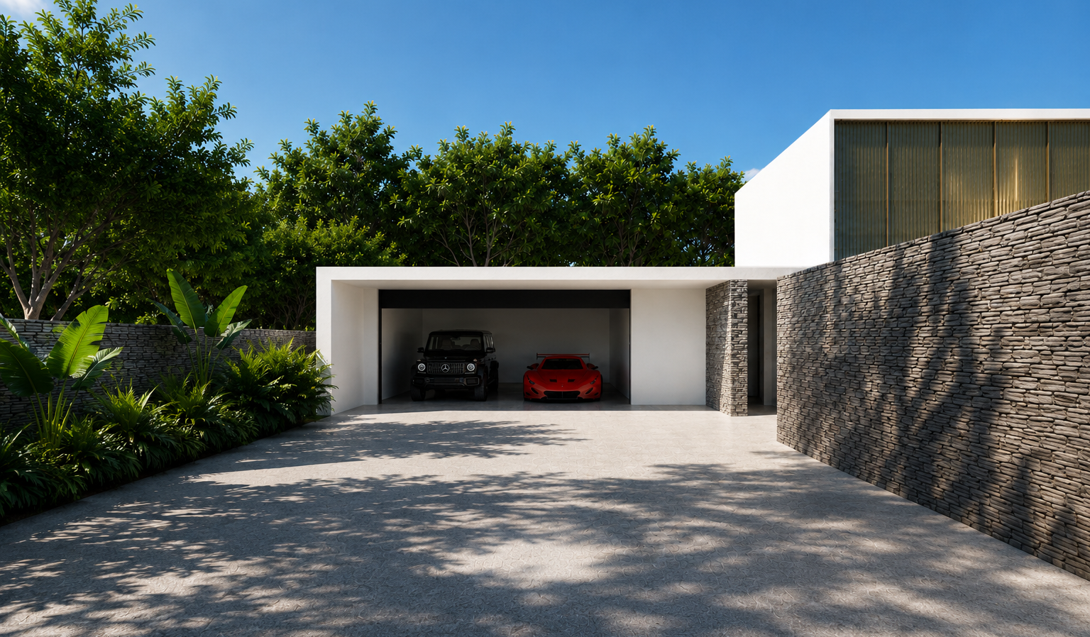 3D visualisation of a house and garden, Auckland